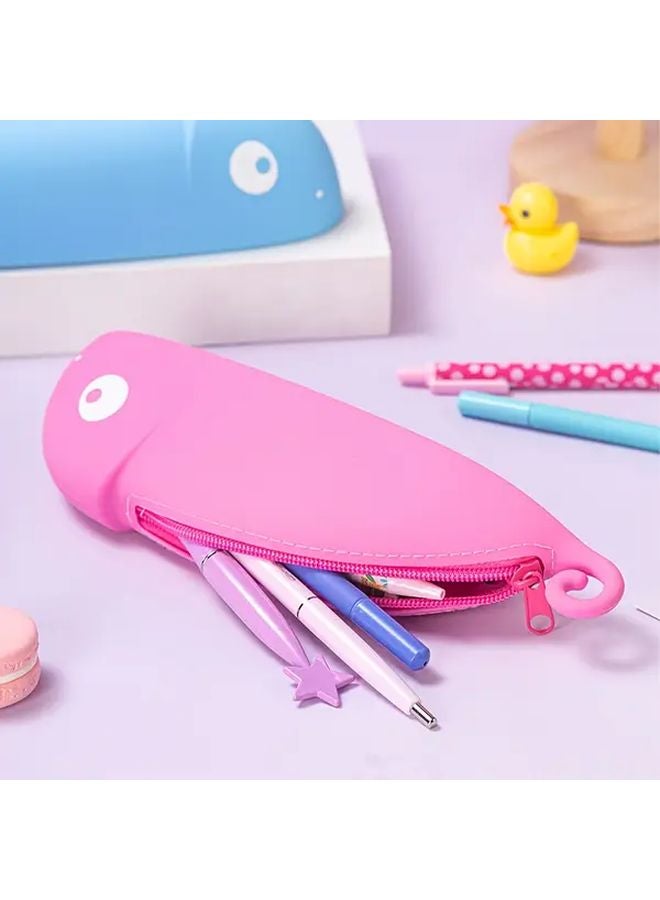 Blue Silicone Lizard Pencil Holder Durable Easy Clean Desk Organizer School Office Supplies - Image 5